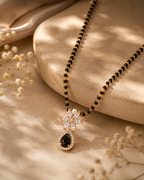 Belliza Jewels Midnight Bloom Gold Plated Mangalsutra
